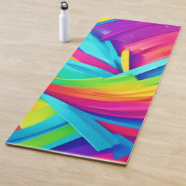 Trillende Abstracte Vormen Kunst Yogamat