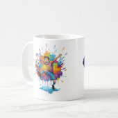 Trillende Artistieke Jongens Koffiemok (Voorkant links)
