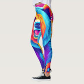 Trillende beer in de sneeuw leggings (Links)