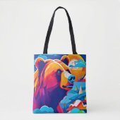 Trillende Beer, Maneschijn Scene Tote Bag (Voorkant)