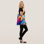 Trillende Beer, Maneschijn Scene Tote Bag (Op model)