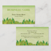 trillende bladeren ~ bc visitekaartje (Voorkant / Achterkant)