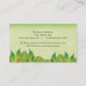 trillende bladeren ~ bc visitekaartje (Achterkant)