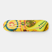 Trillende bloemen skateboard dek (Horizontaal)