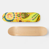 Trillende bloemen skateboard dek (Horizontaal)