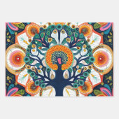 Trillende boom van het Collectie van het Leven Inpakpapier Vel (Voorkant 3)