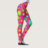 Trillende Bubbel Pop van Kleur Ontwerp Leggings (Rechts)