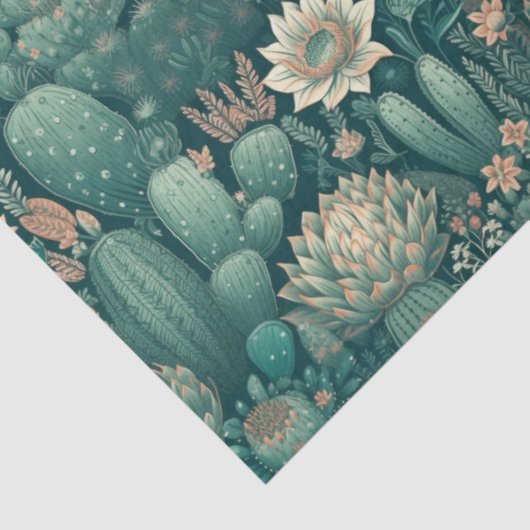 Trillende Cactus Dreams Tissue Paper Tissuepapier (Detail)