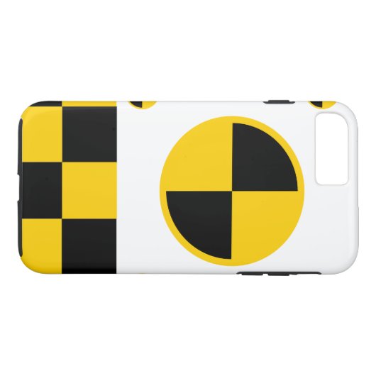 Trillende crashtestmarkers Case-Mate iPhone case (Achterkant (Horizontaal))