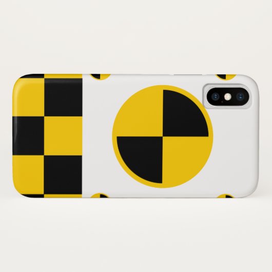 Trillende crashtestmarkers Case-Mate iPhone case (Achterkant (horizontaal))