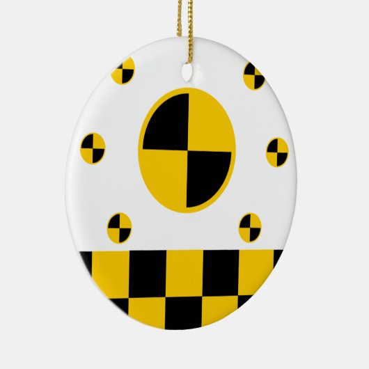 Trillende crashtestmarkers keramisch ornament (Rechts)