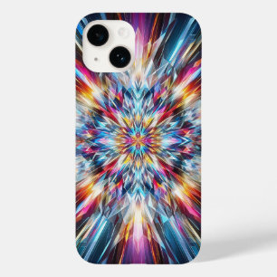 Trillende Crystal Burst Hoesje Abstract Geometri