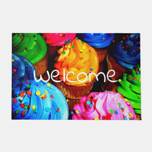 trillende cupcakes deurmat (Voorkant)