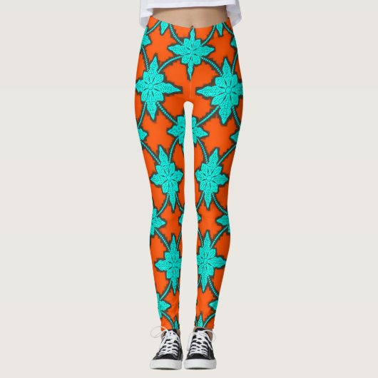 Trillende digitale printleggings - Perfecte pasvor Leggings (Voorkant)