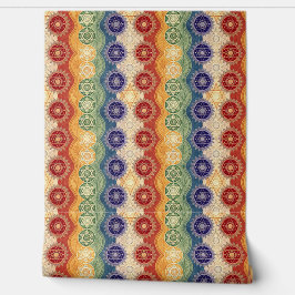 Trillende Energie Chakra Mandala Ontwerp Patroon K Behang