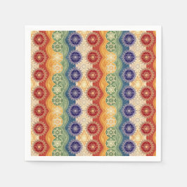 Trillende Energie Chakra Mandala Ontwerp Patroon K Servet