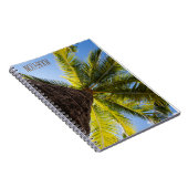 Trillende exotische palmboom notitieboek (Rechterzijde)