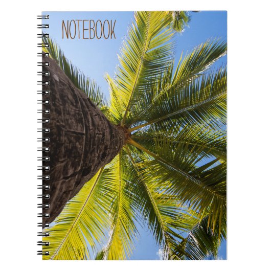 Trillende exotische palmboom notitieboek (Voorkant)