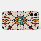 Trillende Folk Art Medaillon Hoestelcase Case-Mate iPhone Case (Achterkant (horizontaal))