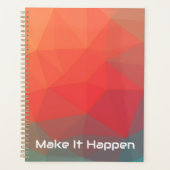 Trillende Geometrische Abstracte Aangepaste Monogr Planner (Voorkant)