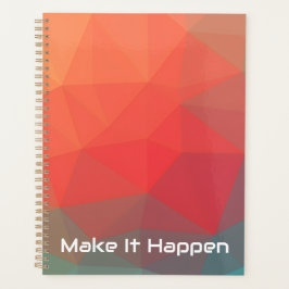 Trillende Geometrische Abstracte Aangepaste Monogr Planner