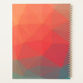 Trillende Geometrische Abstracte Aangepaste Monogr Planner (Achterkant)