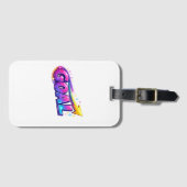 Trillende GOAL Bagage Label – Helder Succes Reis (Voorkant (horizontaal))
