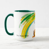 Trillende Gouden Munten St. Patty's Hart Mok (Links)
