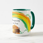 Trillende Gouden Munten St. Patty's Hart Mok (Voorkant rechts)
