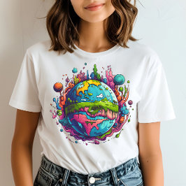 Trillende hippie ziel t-shirt