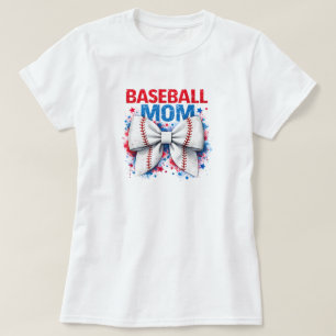 Trillende Honkbal Boog MAMA - Schattige Wedstrijd T-shirt