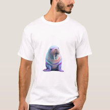 Trillende Iriserende Kosmische Walrus Portret Mann