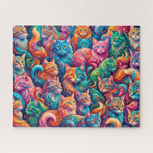 Trillende Kattendroomlandschap – Psychedelische Bo Legpuzzel