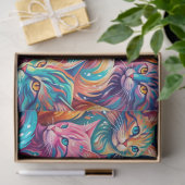 Trillende Kattendroomlandschap – Psychedelische Bo Tissuepapier (Geschenk)