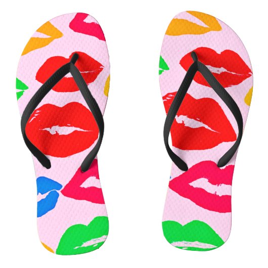 Trillende Kleur gekuste patroon Teenslippers (Voetbed)