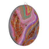 trillende kleur kunst dartbord (Voorkant Links)