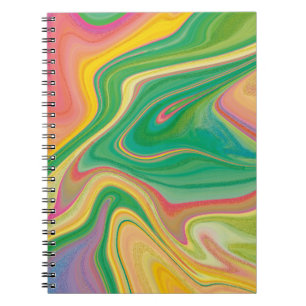 trillende kleur kunst notitieboek