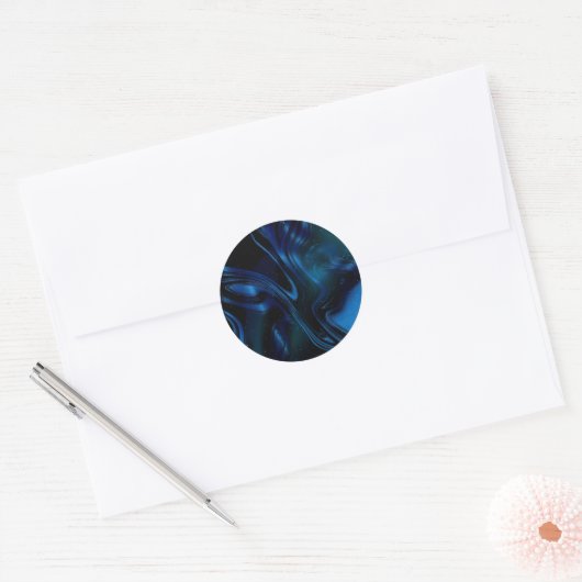 trillende kleuren ronde sticker (Envelop)