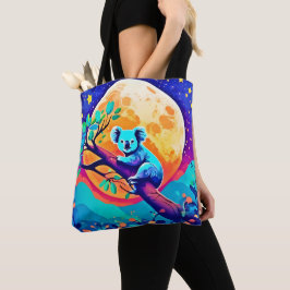 Trillende Koala Maan Tote Bag
