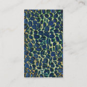 trillende koffiebonen visitekaartje (Achterkant)