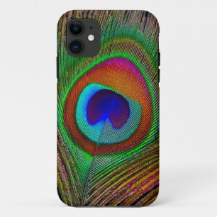 Trillende Koperen Pauwveer iPhone 11 Hoesje