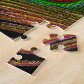 Trillende Koperen Pauwveer Legpuzzel (Zijkant)