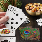 Trillende Koperen Pauwveer Speelkaarten (Insitu)
