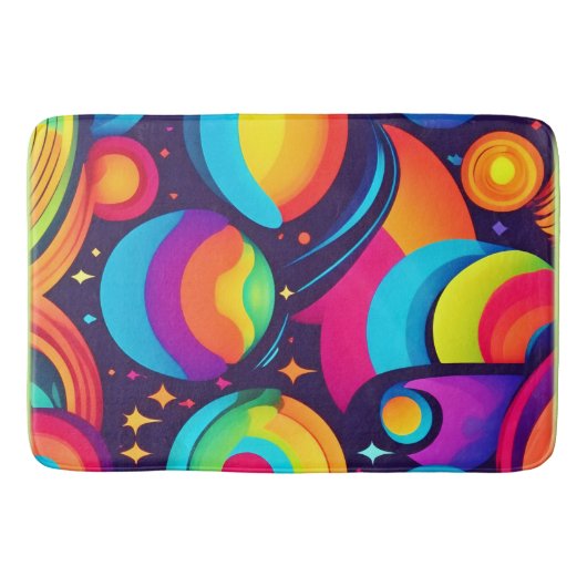 Trillende Kosmische Kaleidoscoop Badmat (Voorkant)