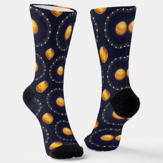 Trillende Kosmische Kunst Sokken (Gebogen)
