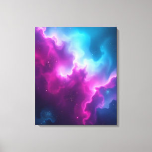 Trillende Kosmische Nevel Abstract Canvas Kunst