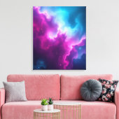 Trillende Kosmische Nevel Abstract Canvas Kunst (Insitu (Woonkamer))