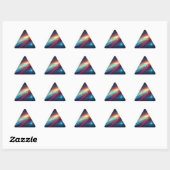 Trillende Kosmische Ruimte Neon Abstracte Gloeiend Sticker (Vel)