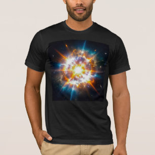 Trillende Kosmische Supernova Ruimte Explosie Graf T-shirt