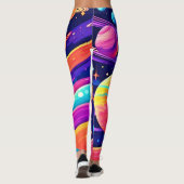 Trillende Kosmische Symfonie ontwerp Leggings (Achterkant)